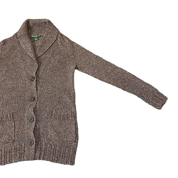 Eddie Bauer Collared Pocketed Womens Cardigan- Cotton-Rayon- Size Medium - Picture 10 of 12